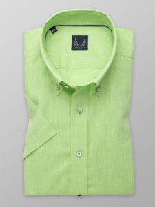 Zielona koszula Willsoor z klasycznym kołnierzykiem z tkaniny