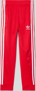 Czerwone spodnie dziecięce Adidas Originals