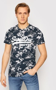 T-shirt Superdry z nadrukiem z krótkim rękawem w młodzieżowym stylu