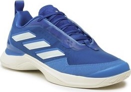 Niebieskie buty sportowe Adidas w sportowym stylu z płaską podeszwą sznurowane