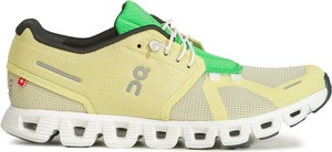Żółte buty sportowe On Running sznurowane
