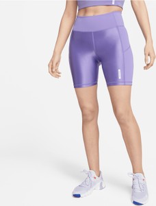 Fioletowe szorty Nike w sportowym stylu z satyny