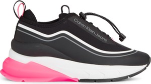 Czarne buty sportowe Calvin Klein w sportowym stylu na platformie