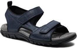 Granatowe buty letnie męskie Geox w stylu casual