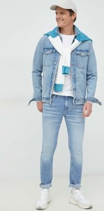 Niebieskie jeansy Guess w stylu casual