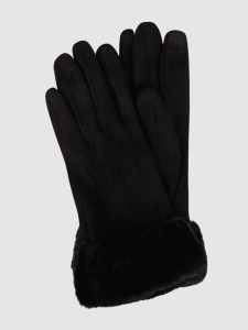 Czarne rękawiczki Eem-fashion