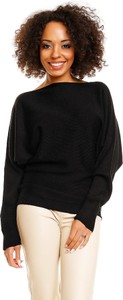 Czarny sweter Peekaboo w stylu casual