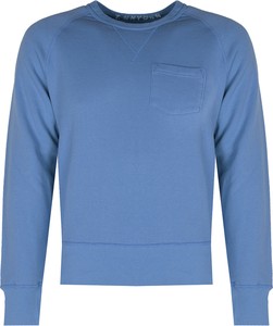 Niebieska bluza ubierzsie.com z tkaniny w sportowym stylu
