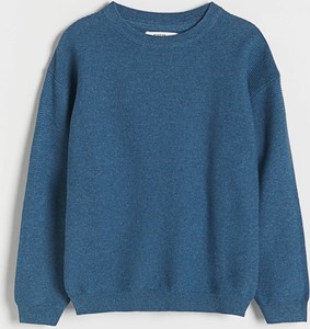 Granatowy sweter Reserved z bawełny
