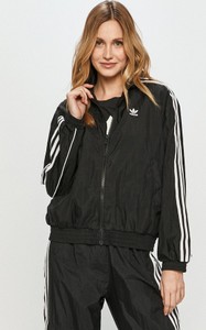 Czarna kurtka Adidas Originals w sportowym stylu bez kaptura