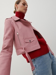 Różowa kurtka Reserved w stylu casual