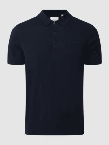 Granatowy t-shirt Ben Sherman w stylu casual z krótkim rękawem
