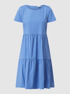 Niebieska sukienka Robe Légère oversize z krótkim rękawem mini