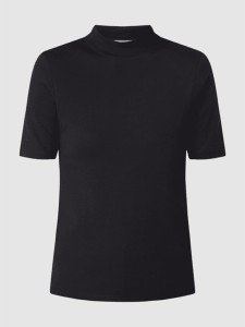 Czarna bluzka Esprit z okrągłym dekoltem