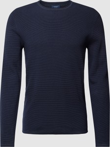 Granatowy sweter McNeal z okrągłym dekoltem