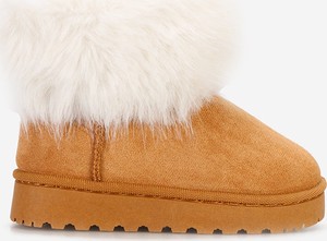 Brązowe buty dziecięce zimowe Zapatos