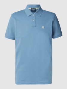 Niebieska koszulka polo McNeal z bawełny