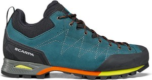 Niebieskie buty trekkingowe Scarpa w sportowym stylu sznurowane