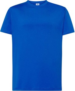 Niebieski t-shirt JK Collection w stylu casual z krótkim rękawem z bawełny