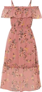 Sukienka bonprix w stylu casual mini z dekoltem w kształcie litery v