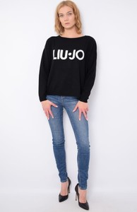 Czarny sweter Liu-Jo z bawełny