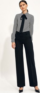 Czarne spodnie Nife w stylu retro