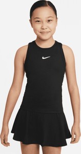 Czarna bluzka dziecięca Nike bez rękawów z dzianiny