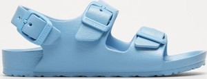 Niebieskie buty dziecięce letnie Birkenstock na rzepy