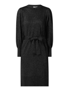 Czarna sukienka Saint Tropez midi z wełny