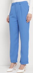 Niebieskie spodnie born2be w stylu klasycznym