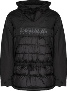Czarna kurtka ubierzsie.com krótka z kapturem w sportowym stylu