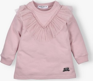 Różowa bluzka dziecięca Pandamello dla dziewczynek