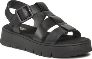 Czarne sandały Geox w stylu casual z klamrami