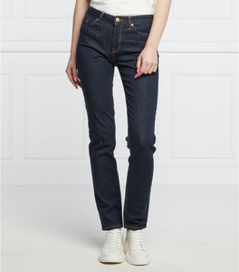 Granatowe jeansy Tommy Hilfiger z tkaniny
