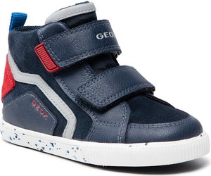 Granatowe buty dziecięce zimowe Geox dla chłopców