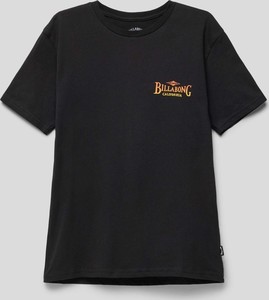 Czarna koszulka dziecięca Billabong z bawełny