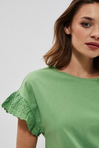 Zielona bluzka Moodo.pl z bawełny
