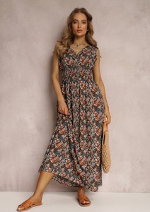 Sukienka Renee maxi z tkaniny z dekoltem w kształcie litery v