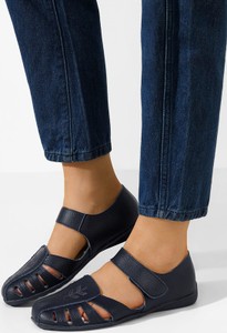 Granatowe sandały Zapatos w stylu casual