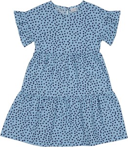 Niebieska sukienka dziewczęca Lamino z tkaniny