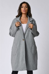 Płaszcz Plus Size Company przejściowa w stylu casual