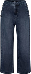 Granatowe jeansy Zero z bawełny w stylu casual