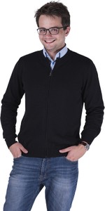 Czarny sweter M. Lasota z bawełny w stylu casual