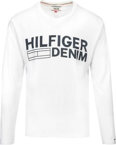 Koszulka z długim rękawem Tommy Hilfiger w młodzieżowym stylu z bawełny