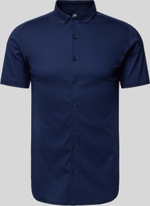 Niebieska koszula Desoto w stylu casual z bawełny
