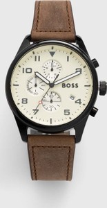 Hugo Boss BOSS zegarek męski kolor brązowy