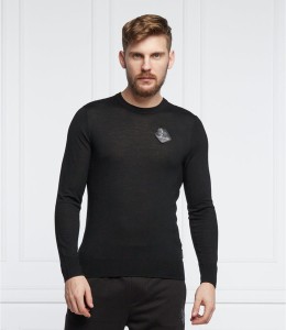 Czarny sweter Armani Exchange w stylu casual z wełny
