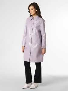 Fioletowy płaszcz Cinque bez kaptura w stylu casual
