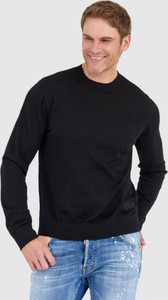 Czarny sweter Dsquared2 z okrągłym dekoltem