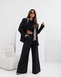 Czarne spodnie Lisa Mayo w stylu retro